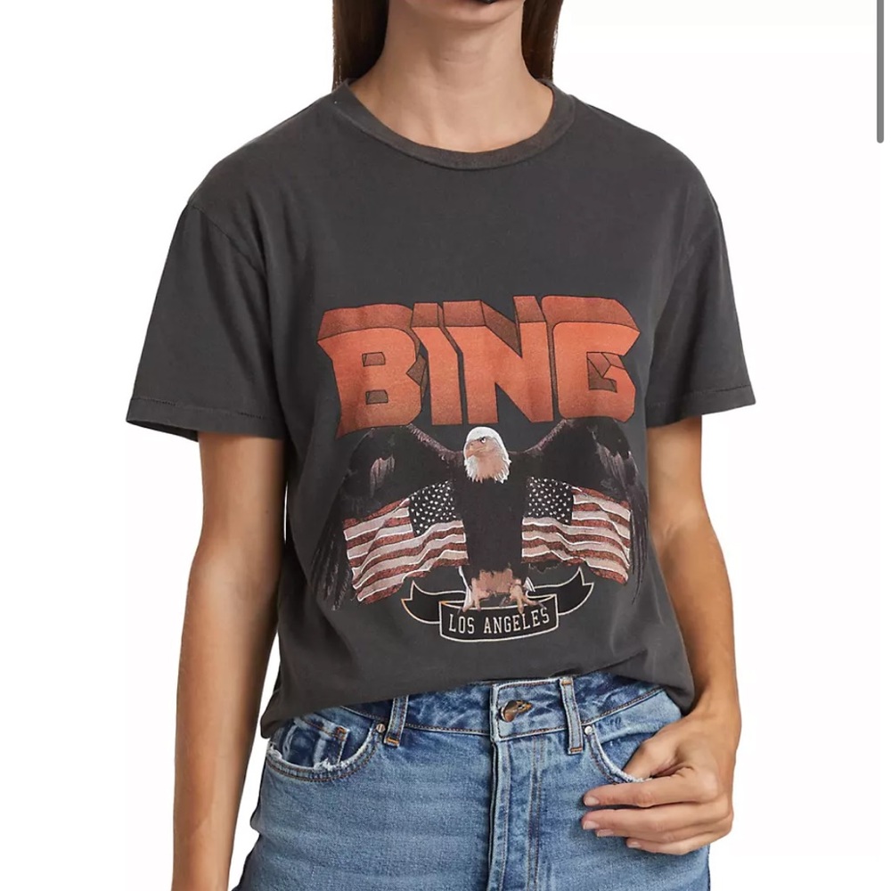 Anine Bing XS Vintage Logo T-Shirt
